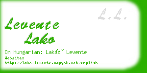 levente lako business card